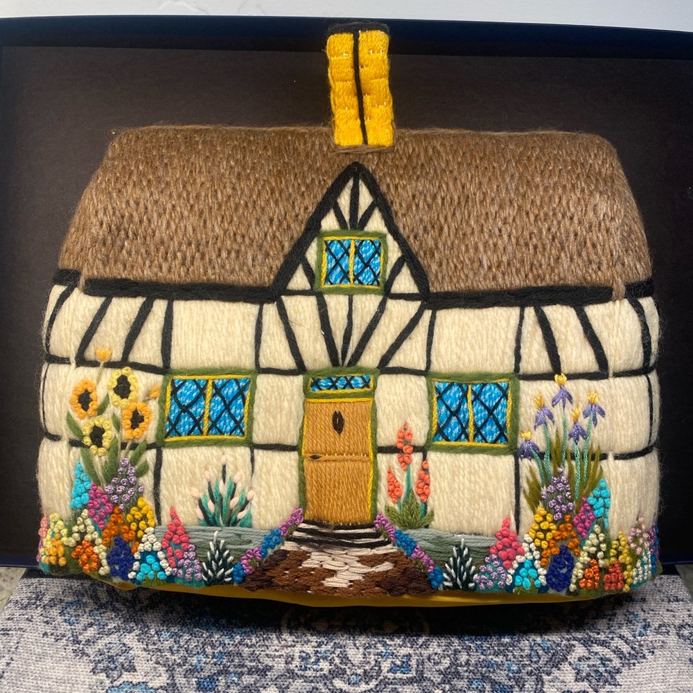 Beautiful Handcrafted Embroidered Vintage Tea Cosy.